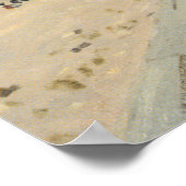 Der Boardwalk von Claude Monet in Trouville Poster (Ecke)