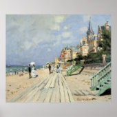 Der Boardwalk von Claude Monet in Trouville Poster (Vorne)