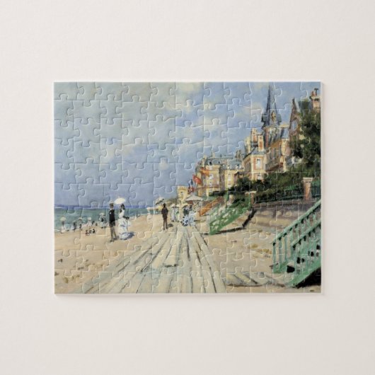 Der Boardwalk von Claude Monet in Trouville Puzzle (Horizontal)