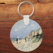 Der Boardwalk von Claude Monet in Trouville Schlüsselanhänger (Rückseite)