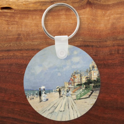 Der Boardwalk von Claude Monet in Trouville Schlüsselanhänger (Rückseite)