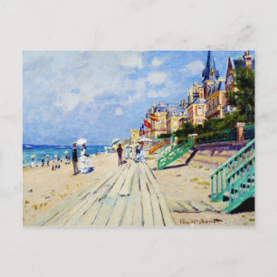 Der Boardwalk von Trouville Claude Monet Postkarte