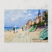 Der Boardwalk von Trouville Claude Monet Postkarte (Vorderseite)