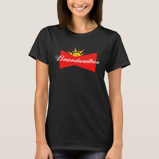 Der Boardwalk Walker Summer Beach Boardwalk Sunset T-Shirt (Vorderseite)