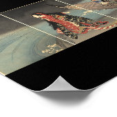 Der Boatman, um 1898. Japanische Malerei Poster (Ecke)