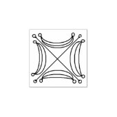 Der Boden der Mondhölzern-Briefmarke Gummistempel (Prägung)