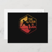 Der Boden ist das Klettern von Lava Fun Postkarte (Vorne/Hinten)