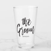 Der Boden | Schwarz-Script-Stil Glas (Vorderseite)