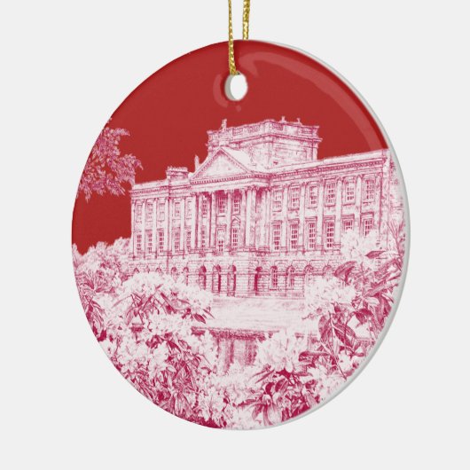 Der Boden von Pemberley (Rot) - Keramik Keramik Ornament (Links)