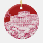 Der Boden von Pemberley (Rot) - Keramik Ornament (Hinten)