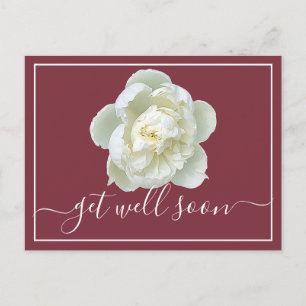 Der Boden von White Peony Red wird gut Postkarte