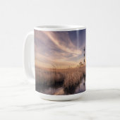 Der bodie-Insel-Leuchtturm am Sonnenuntergang Kaffeetasse (Vorderseite Links)