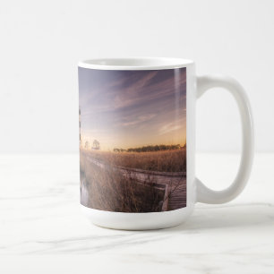 Der bodie-Insel-Leuchtturm am Sonnenuntergang Kaffeetasse