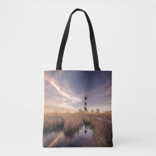 Der bodie-Insel-Leuchtturm am Sonnenuntergang Tasche