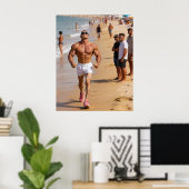Der Bodybuilder Poster (Heimbüro)