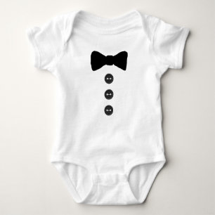 Der Bodysuit des Bogen-Krawatten-Baby-Jungen Baby Strampler