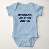 Der Bodysuit des zukünftigen Spieler-Babys