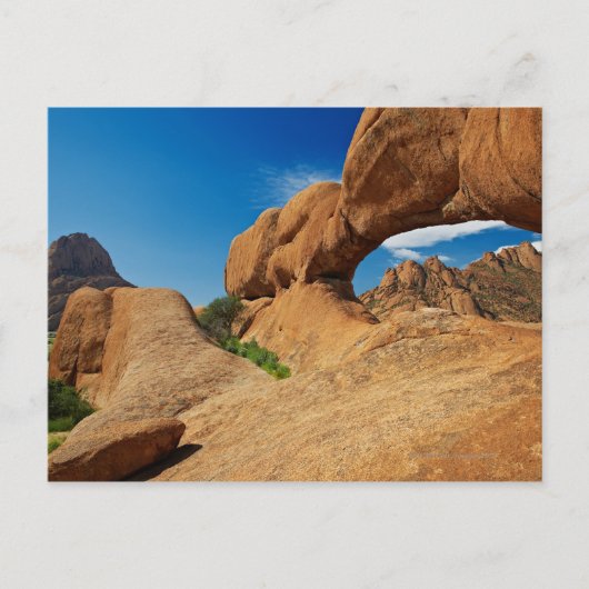 der Bogen bei Spitzkoppe oder Spitzkuppe, arid Postkarte (Vorderseite)