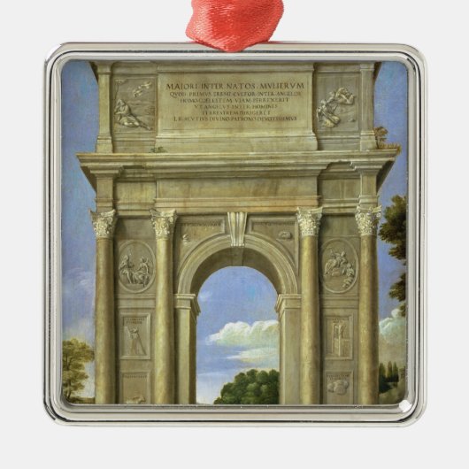 Der Bogen von Triumph Silbernes Ornament (Vorne)