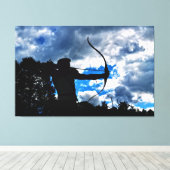 Der Bogenschütze Leinwanddruck (Insitu (Holzboden))