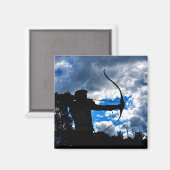 Der Bogenschütze Magnet (Vorderseite/Rückseite)