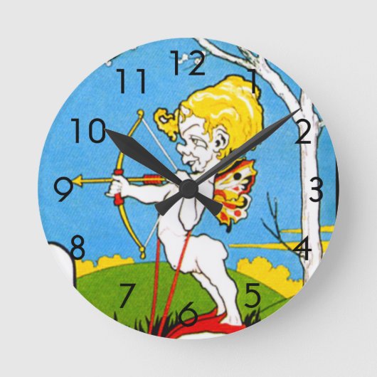 Der Bogenschütze Runde Wanduhr (Vorderseite)