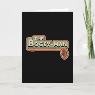 Der Bogey-Man Golf Player Golfer Golfspielen Funny Karte