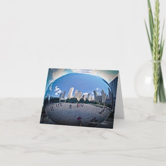 "Der Bohnen-" - Jahrtausend-Park Chicago Karte (Vorderseite)