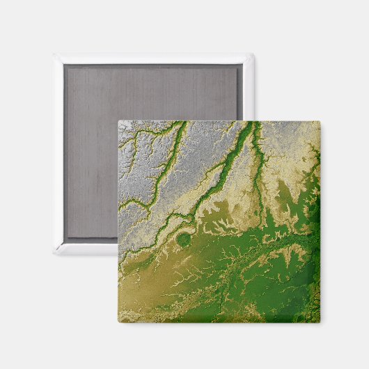 Der bolivianische Amazonas Magnet (Vorderseite/Rückseite)