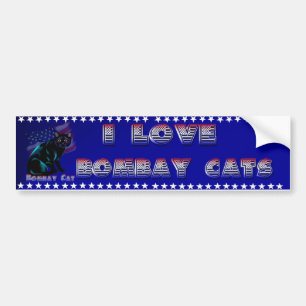 Der Bombay-Katzen-Autoaufkleber Autoaufkleber