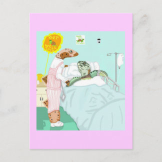 Der Bonbonstreifen und ihr Patient Postkarte