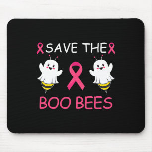 Der Boo Bees Halloween-Spaß Brustkrebsaufklärung Mousepad