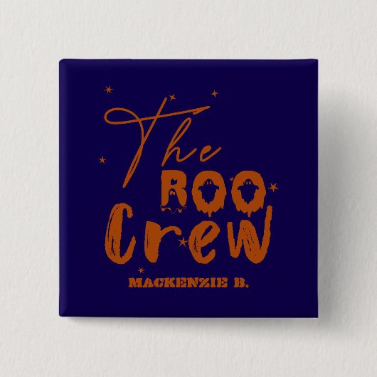 Der Boo-Crew Halloween-Bootbutton Button (Vorderseite)