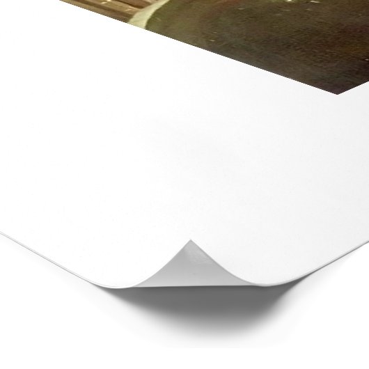 Der Bookworm von Carl Spitzweg Poster (Ecke)