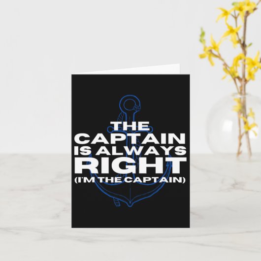 Der Bootsführer, der den Kapitän bootet, hat immer Karte (Gelbe Blume)