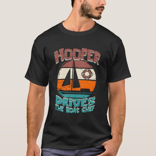 Der Bootsführer wird von Hooper angetrieben T-Shirt (Vorderseite)