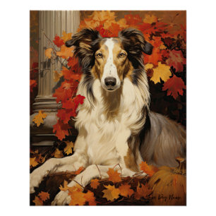 Der Borzoi Dog 002 - Odessa Leyendecker Poster