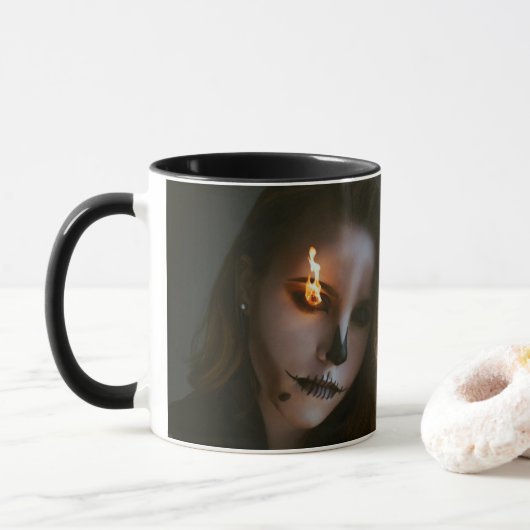 Der böse Halloween-Becher Tasse (Mit Donut)