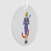 Der böse Lehrer Ornament (Vorderseite)