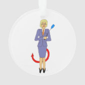 Der böse Lehrer Ornament (Rückseite)