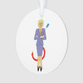 Der böse Lehrer Ornament (Vorderseite)
