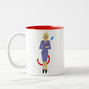 Der böse Lehrer Zweifarbige Tasse