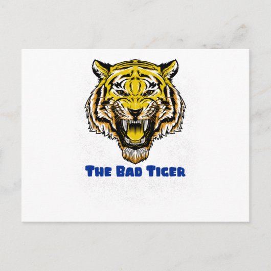 Der böse Tiger Postkarte (Vorderseite)