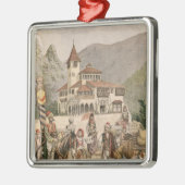 Der bosnische Pavillon an der universellen Ornament Aus Metall (Links)