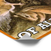 Der Boss aller Chipkarten-Poster-Zeichen Poster (Ecke)