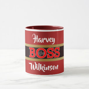 Der Boss / Da Boss mit Ihrem Namen Tasse