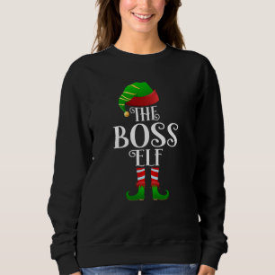 der Boss-Elf Weihnachten passende Familie Sweatshirt