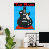 Der Boss, Gitarre Poster (Heimbüro)