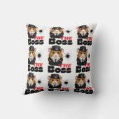 Der Boss Hamster Kawaii Print Kissen (Rückseite)