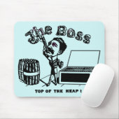 Der Boss Mann Vintage Zigarrenwerbung Kunst Mousepad (Mit Mouse)
